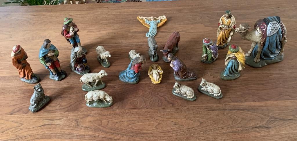 Kerststal 21-delig complete beelden set, Ophalen of Verzenden