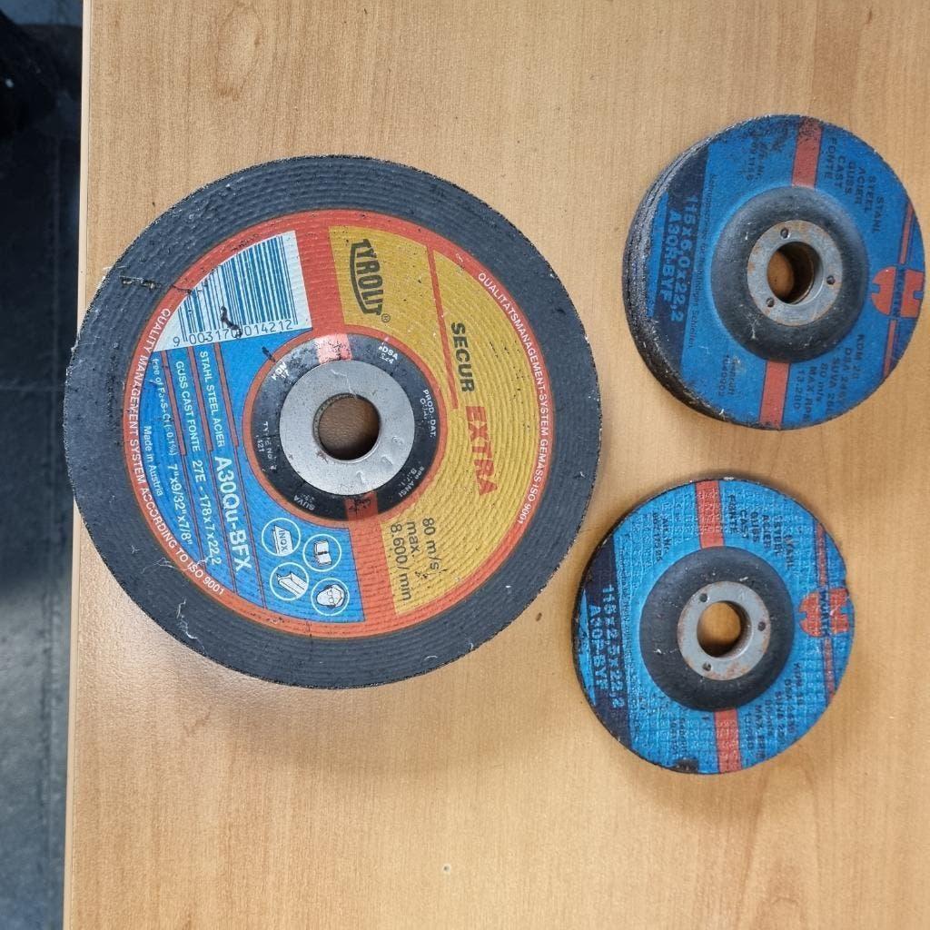 10 NIEUWE DOORSLIJPSCHIJVEN / AFBRAAMSCHIJVEN VOOR SLIJPTOL, Ophalen, Nieuw, 1000 watt of meer, Haakse handslijpmachine