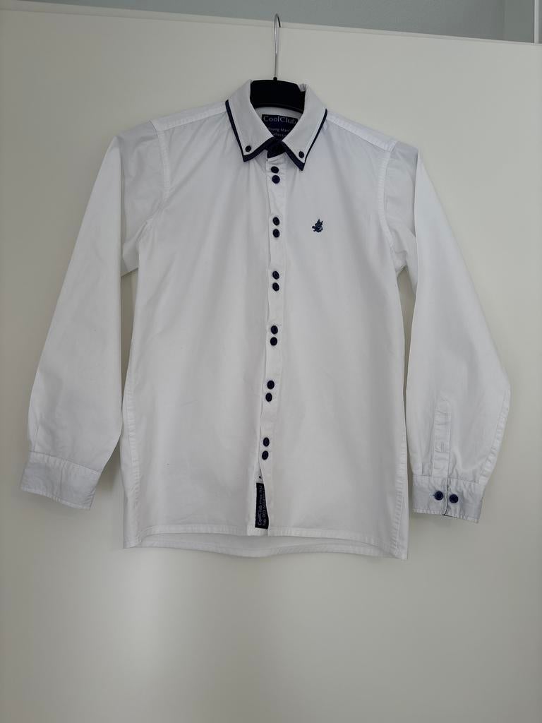 Jongen witte overhemd maat 158, Ophalen of Verzenden, Zo goed als nieuw, Jongen, Overhemd of Blouse