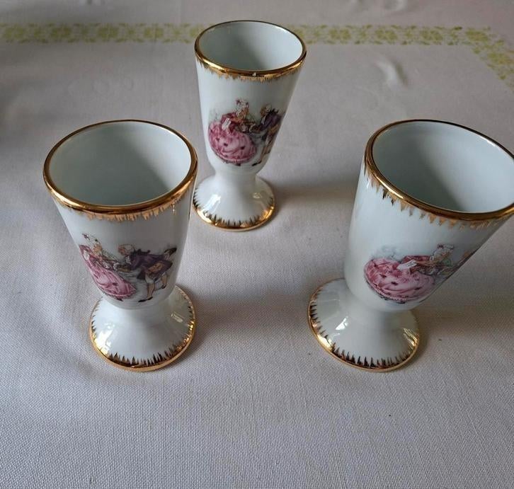 Limoges authetique bekers., Antiek en Kunst, Antiek | Servies los, Ophalen of Verzenden