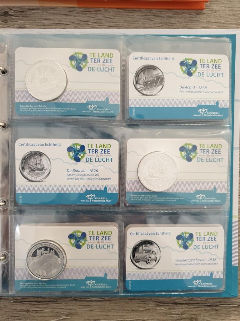 Ter land, ter zee en in de lucht Coincard Collectie, Verzenden, Nederland, Munten