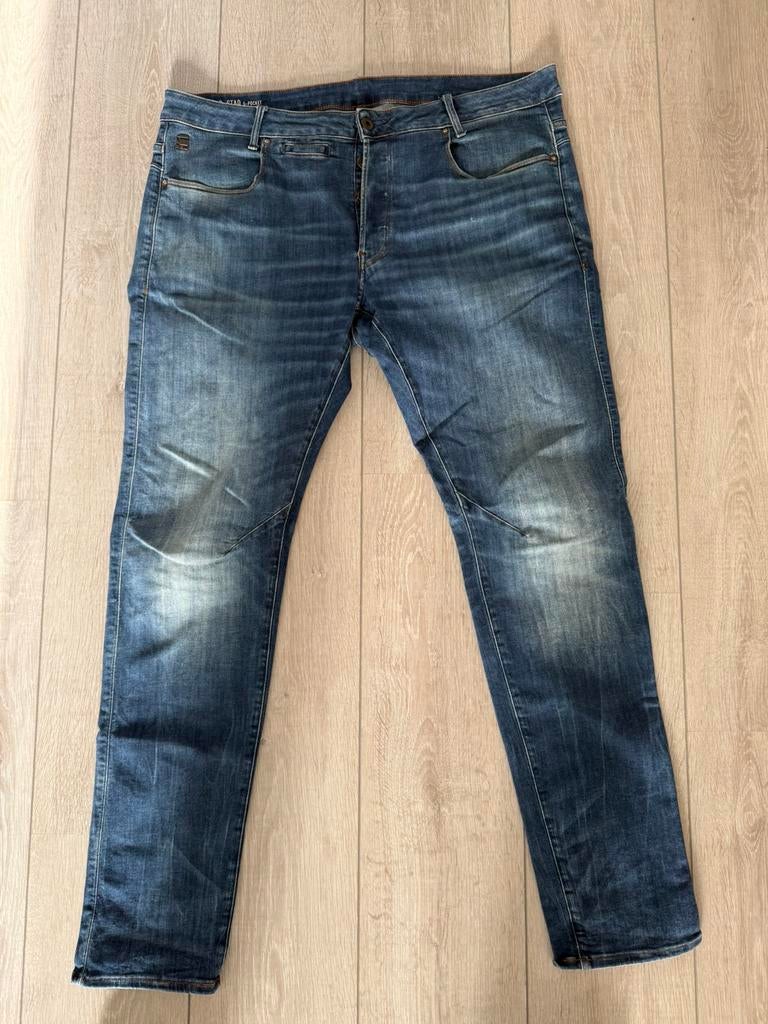 Gstar raw jeans d-staq 3d slim maat 38-34, Ophalen of Verzenden, Zo goed als nieuw, Blauw, W36 - W38 (confectie 52/54)