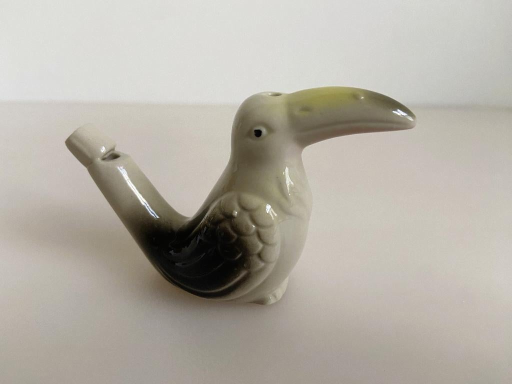 Toekan Fluitje 9 cm, Ophalen of Verzenden, Gebruikt, Beeldje of Figuurtje