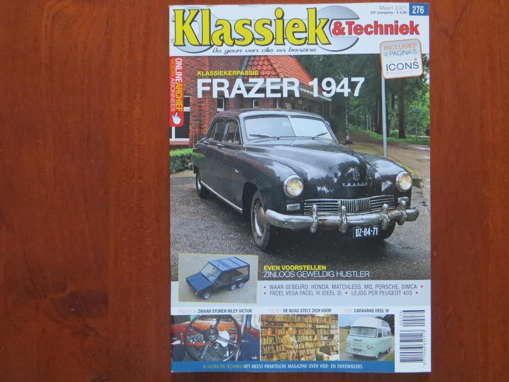 Klassiek & Techniek 276 Frazer Manhattan 1947, Hustler, Boeken, Ophalen of Verzenden, Gelezen, Overige merken