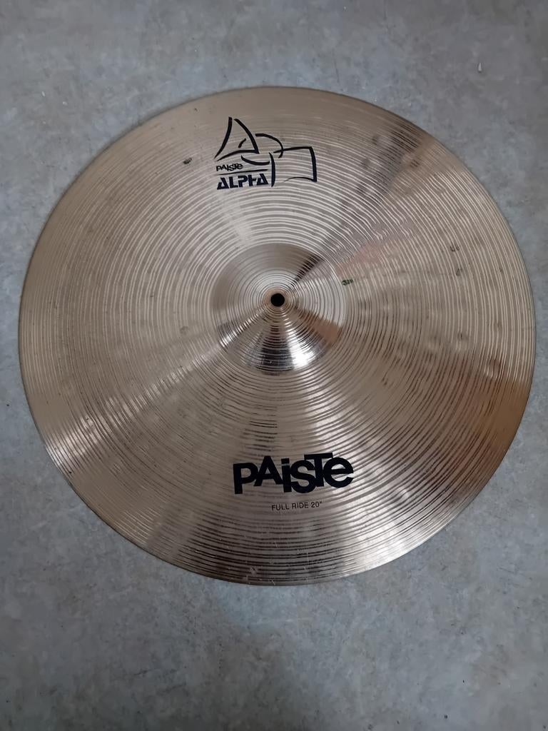 Paiste Alpha Full Ride 20" bekken, Ophalen of Verzenden, Zo goed als nieuw, Overige soorten