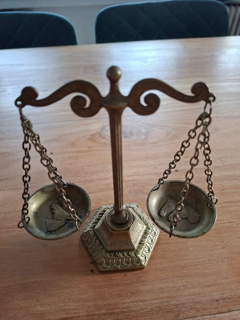 Decoratieve Messing standaard met Paardenmotief, Antiek en Kunst, Ophalen of Verzenden