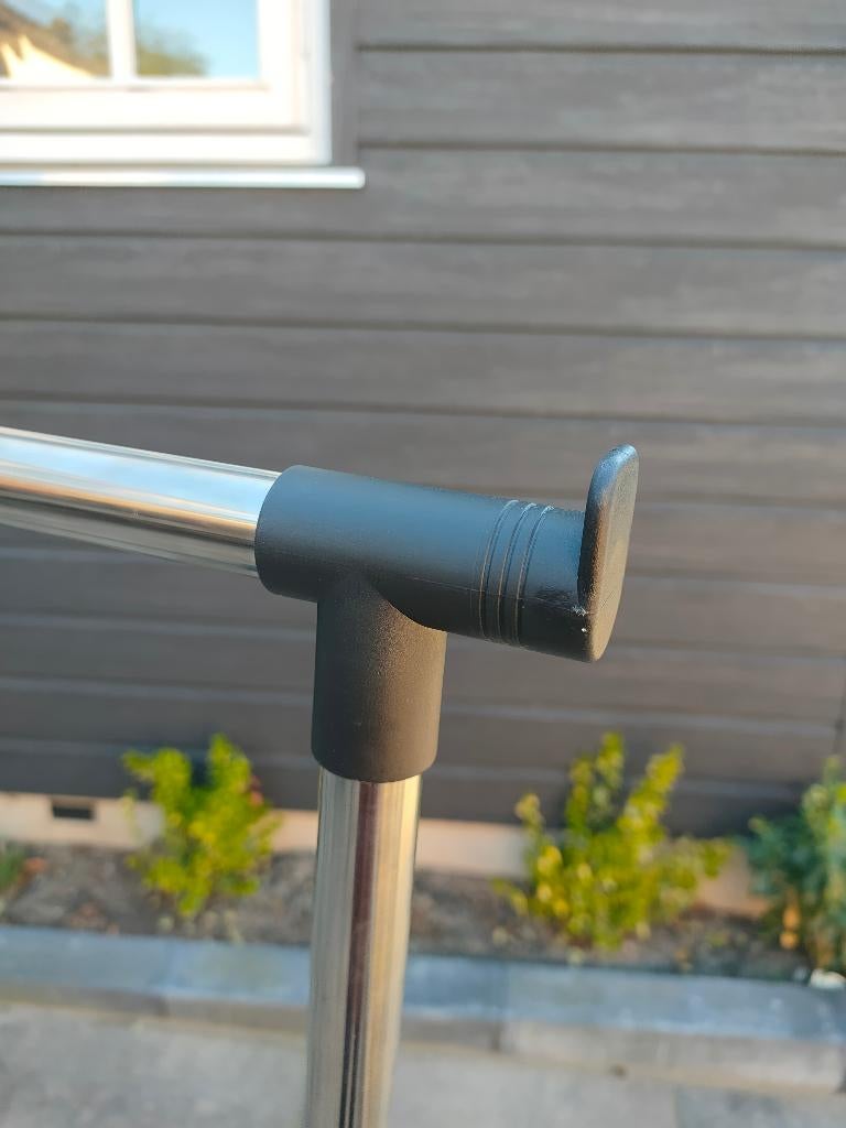 Verstelbaar kledingrek, Ophalen, Met wielen, Gebruikt