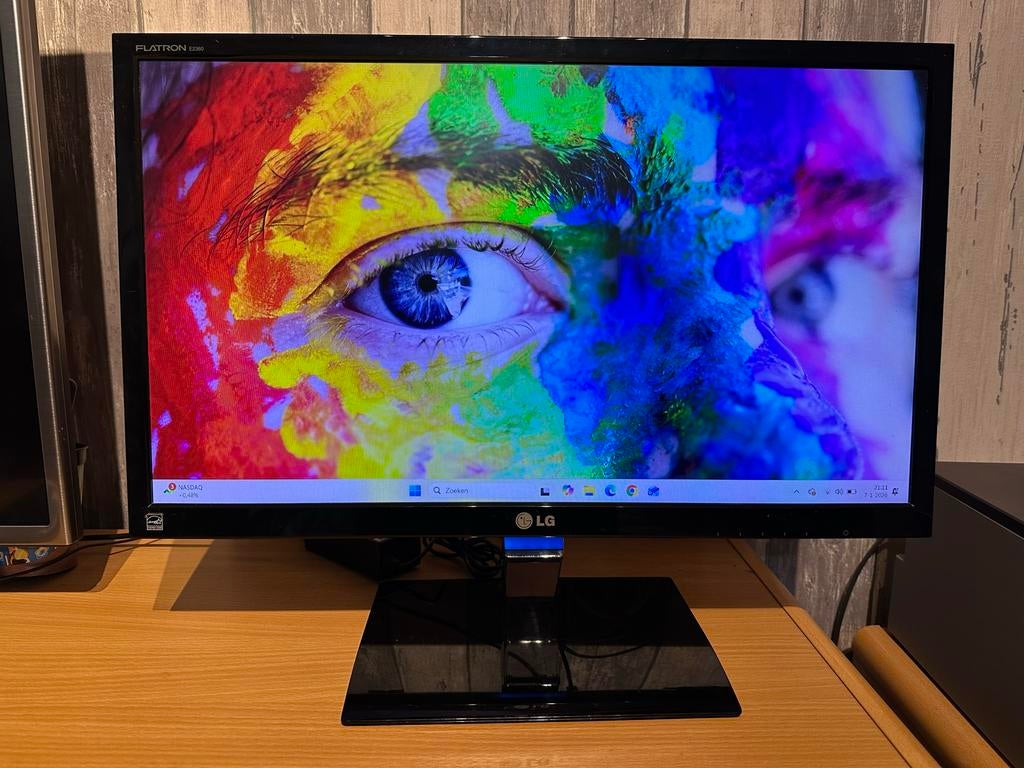 LG | 23 inch monitor, Computers en Software, Monitoren, Gebruikt, Hoofdtelefoonaansluiting, Full HD, LED