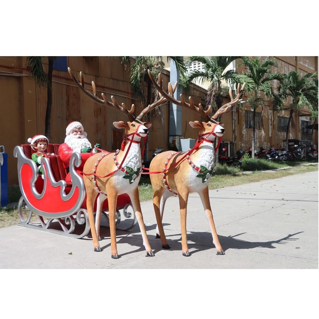 Complete Arreslee Foursome Set - Kerstman - Levensgroot, Diversen, Kerst, Ophalen, HorecaBeelden, Nieuw, HorecaBeelden