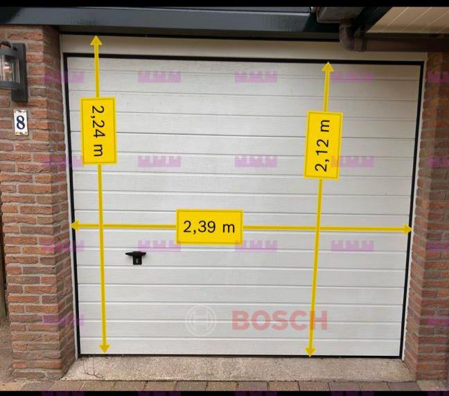 Sectionaal garagedeur Novoferm, Doe-het-zelf en Verbouw, Deuren en Horren, Ophalen, Gebruikt, Garagedeur, 120 cm of meer