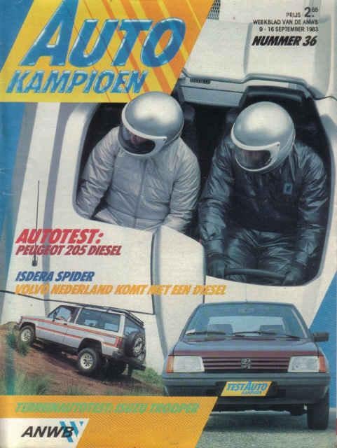 Autokampioen 36 1983 : Mercedes Benz 190E 2.3 16 - Rover SD1, Ophalen of Verzenden, Gelezen, Algemeen