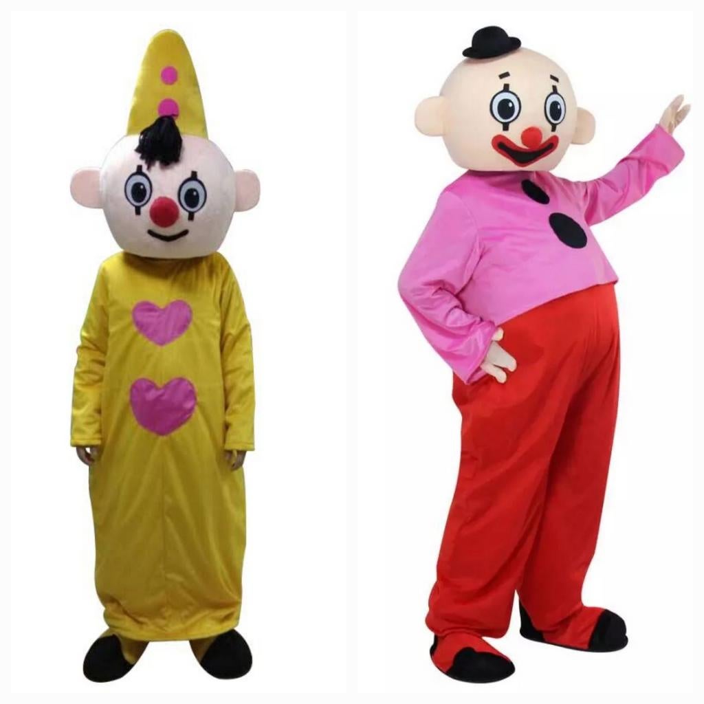 Bumba en Bumbaloo mascotte, Hobby en Vrije tijd, Feestartikelen | Verhuur, Ophalen, Verjaardag
