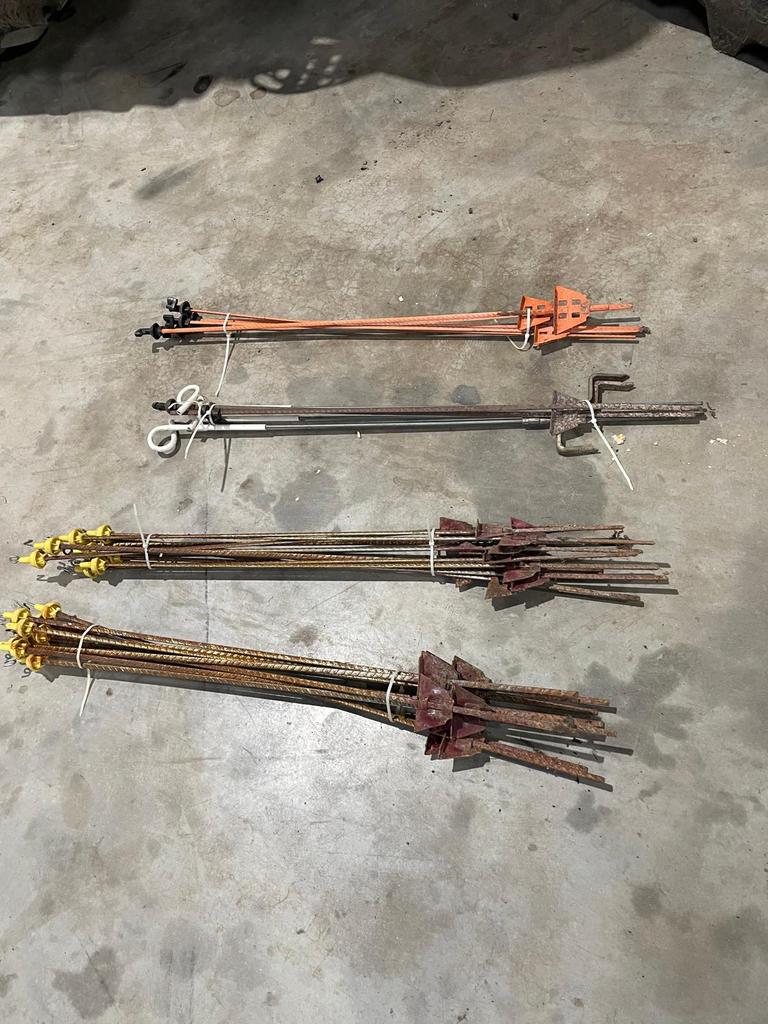 Afrastering paaltjes, Ophalen, Gebruikt