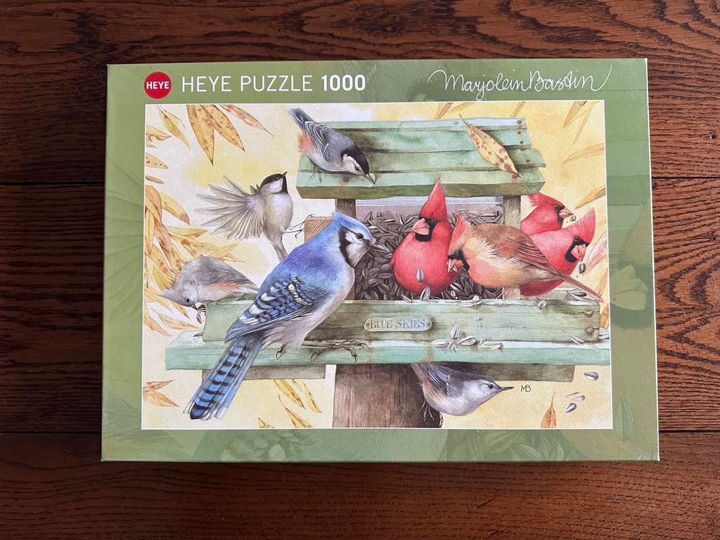 Heye legpuzzel/Marjolein bastin/ Birds/ 1000 stukjes/ ZGAN, Ophalen of Verzenden, 500 t/m 1500 stukjes, Zo goed als nieuw, Legpuzzel
