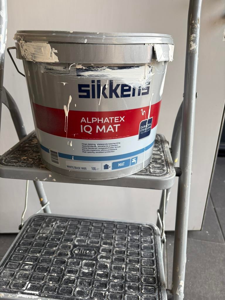 Sikkens Alphatex IQ MAT, Ophalen, Zo goed als nieuw, Wit