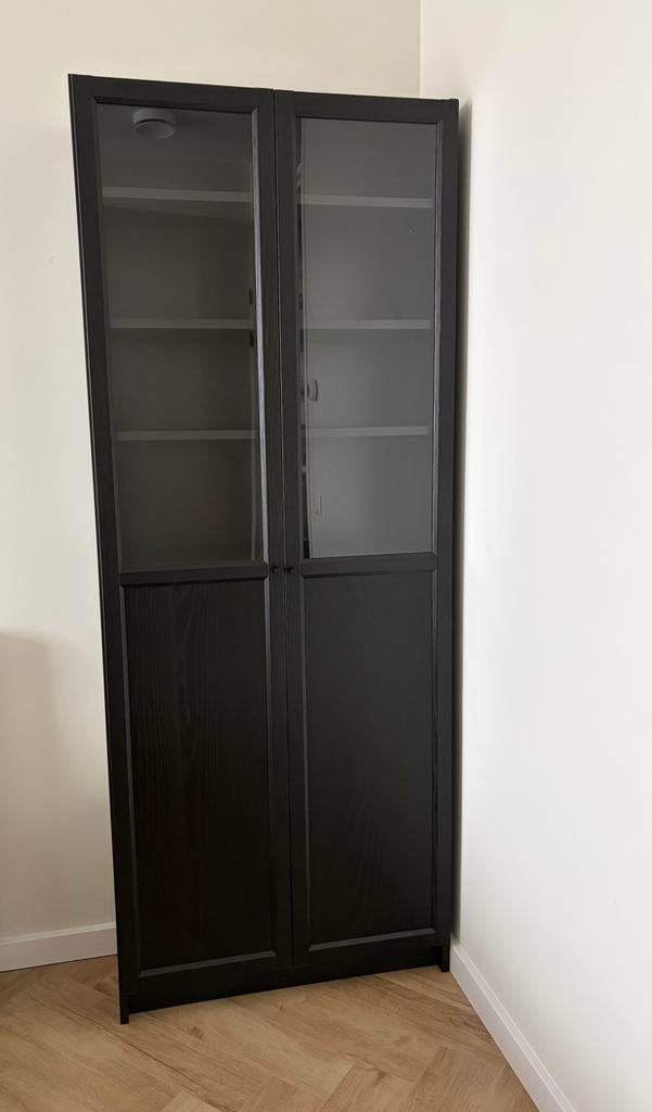 Billy kast - IKEA - zwart, Huis en Inrichting, Kasten | Kledingkasten, Ophalen, Met deur(en), 200 cm of meer, 50 tot 100 cm