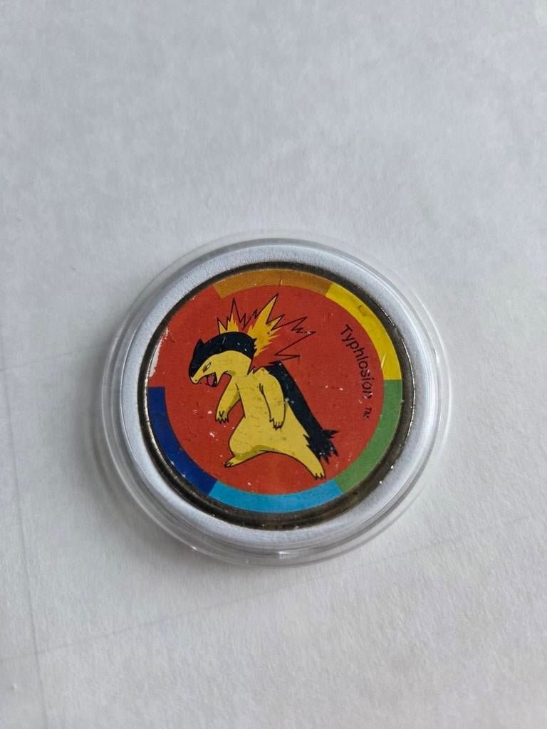 Pokémon Coin Typhlosion 2001 Nintendo - Gotta Catch Em All, Ophalen of Verzenden, Gebruikt, Overige typen