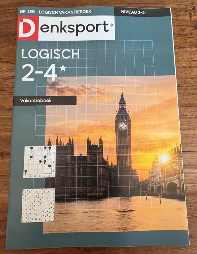 Vakantieboek Logisch 2-4 sterren 27021906, Ophalen of Verzenden, Minder dan 500 stukjes, Nieuw, Puzzelboek