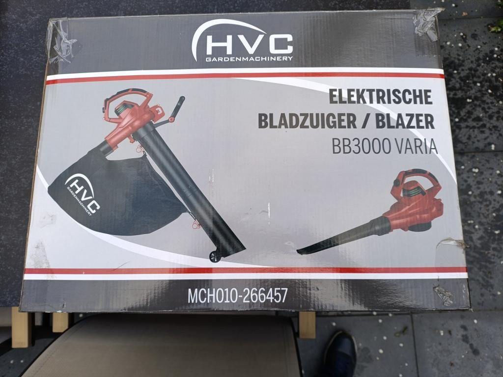 Bladblazer -bladzuiger HVC BB3000 Varia - rood, Gebruikt, Ophalen of Verzenden, HVC Garden Machinery, Elektrisch