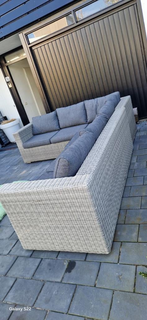 Bellagio hoekbank loungeset, Ophalen of Verzenden, Zo goed als nieuw, Wicker