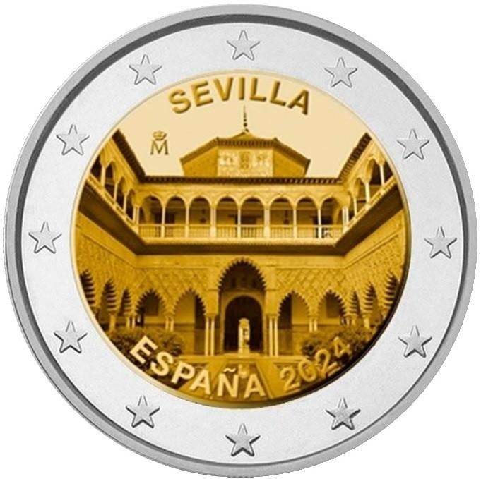 De speciale 2 Euro SPANJE 2024 "Kathedraal van Sevilla"., Ophalen of Verzenden, Spanje, 2 euro