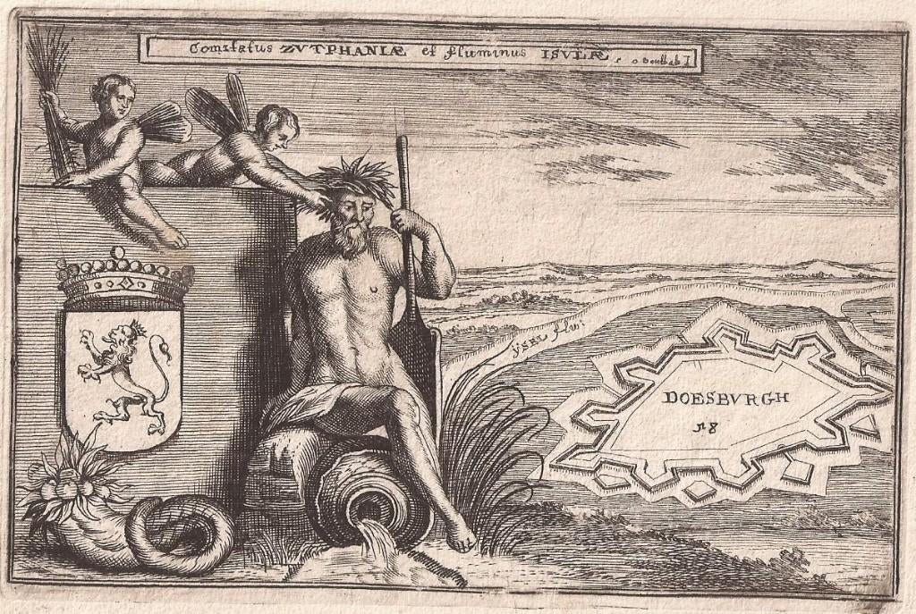 Titelblad Bouttats Comitatus ZVTPHANIÆ et fluminus ISVLÆ 167, Ophalen of Verzenden