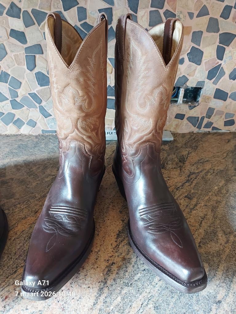Cowboy laarzen, Ophalen, Zo goed als nieuw, Bruin, Boots