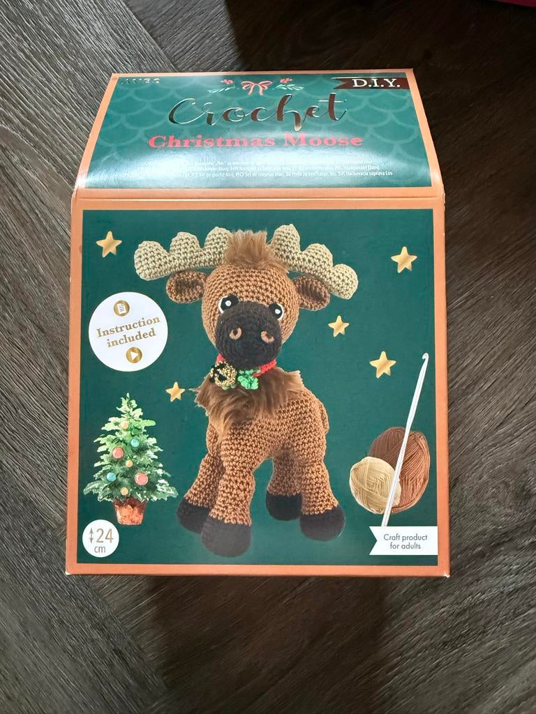 Diverse knuffel haakpakketten: Eland, Beer, Kat, Ophalen of Verzenden, Nieuw, Haken, Patroon of Boek