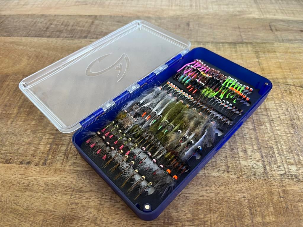 150 Nymphen (hatch guideline vision hardy sage abel), Ophalen of Verzenden, Zo goed als nieuw