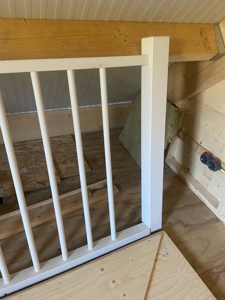 Nieuw: houten balustrade wit, Ophalen, Nieuw, Hout, 115 cm of meer