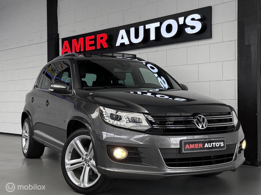VW Tiguan 2.0 TSI 4 Motion 3X R-line/Pano/leder/Trekhaak/TOP, Gebruikt, Zwart, 4 cilinders, 1984 cc