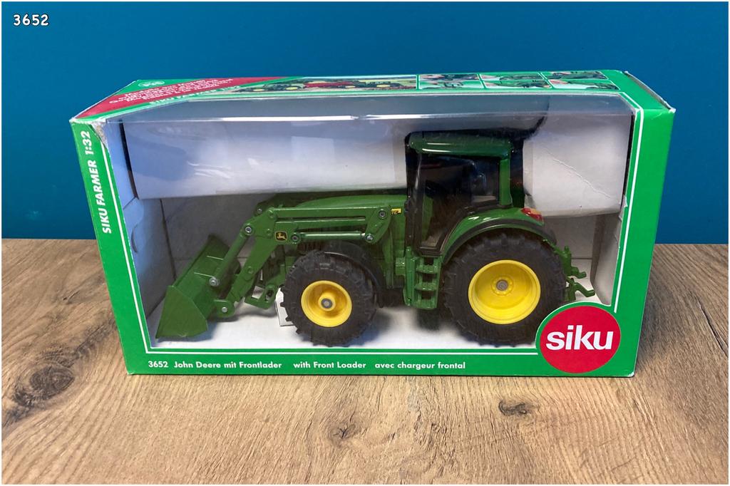 Siku 3652 - John Deere Tractor met Voorlader 1:32, Ophalen, Gebruikt