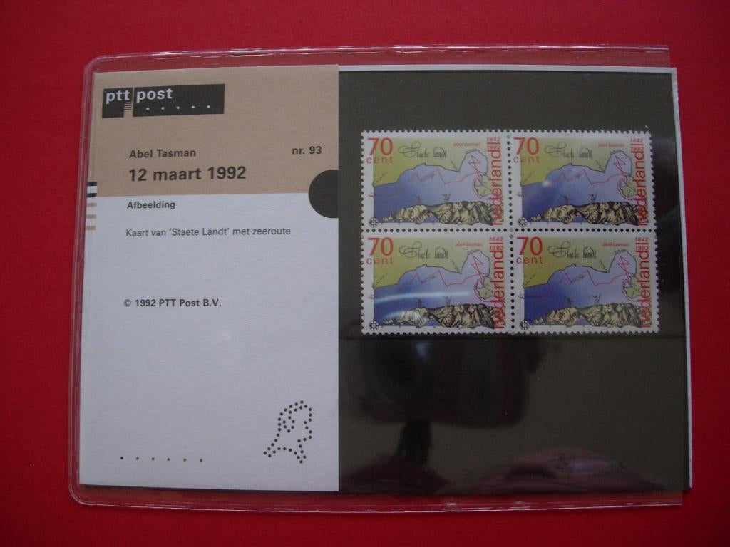 NL Nederland Mapje M 93 Abel Tasman 1992, Verzenden, Na 1940, Postfris