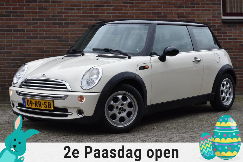 Mini Mini 1.6 Cooper Pepper '05 Airco Cruise Inruil mogelijk, Voorwielaandrijving, Stof, Gebruikt, Zwart