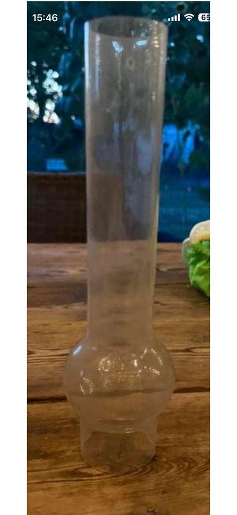 Glas voor antieke lamp, Ophalen