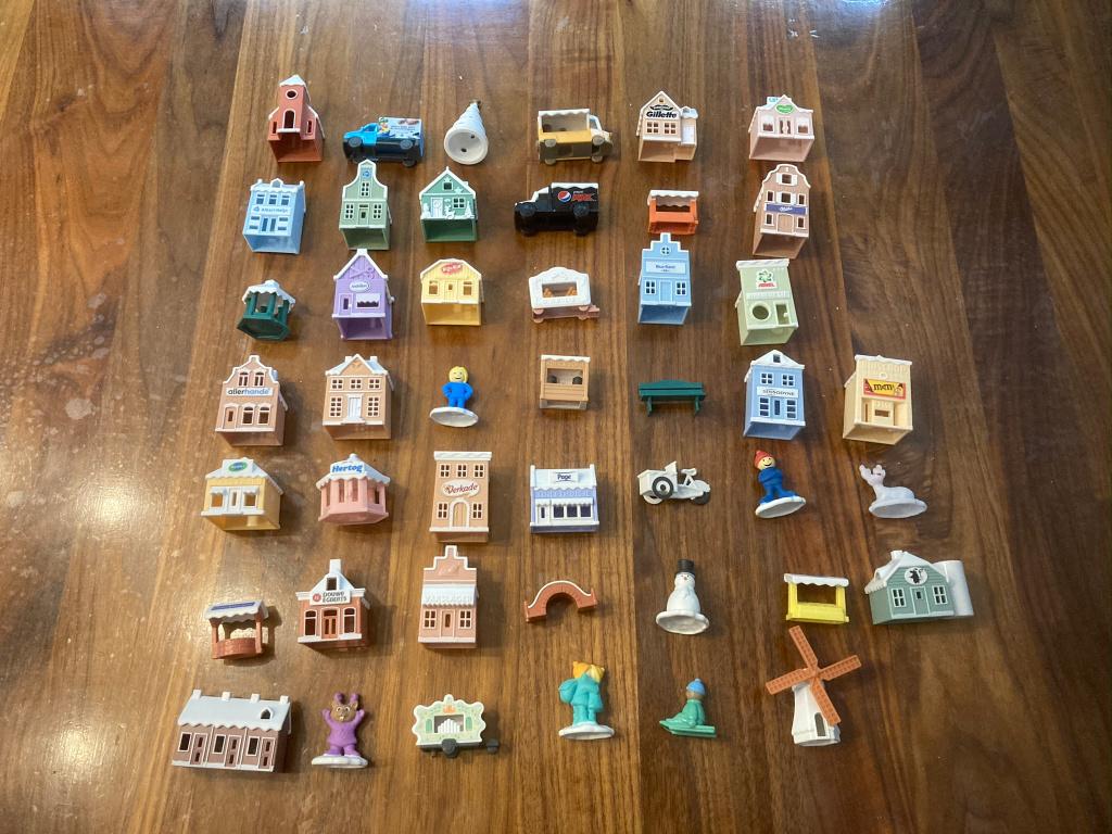 Winterdorp kerstdorp huisjes 45 stuks compleet ah actie 2019, Albert Heijn, Ophalen of Verzenden