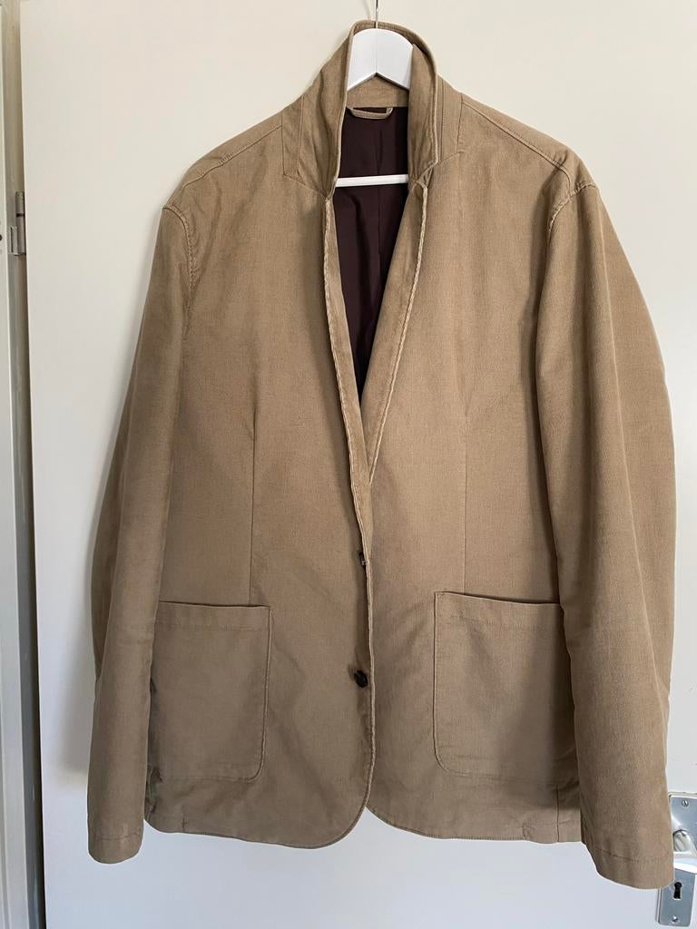 C&A rib fluwelen colbert jasje beige XXL, Ophalen of Verzenden, Zo goed als nieuw, Overige maten, Bruin