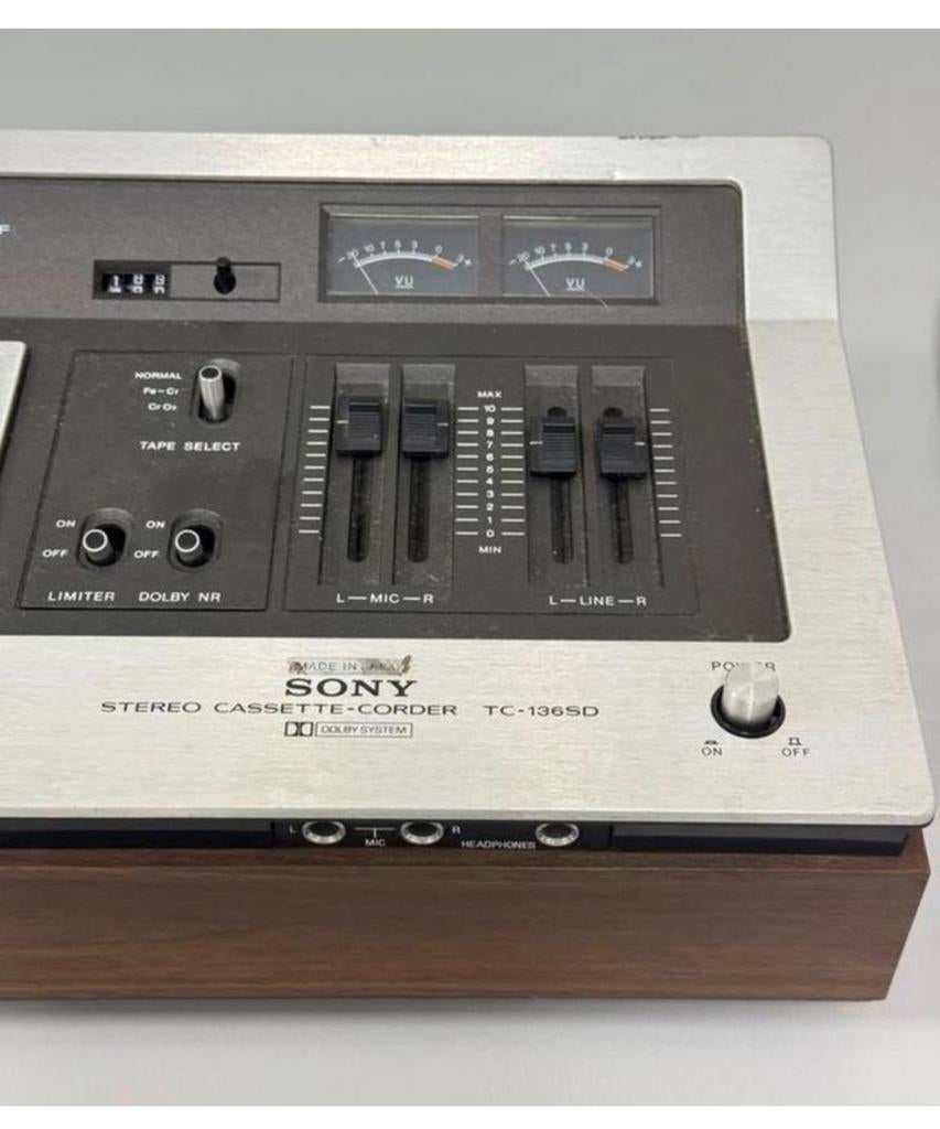 Sony TC-136SD Stereo Cassette Corder - Cassettedeck Dolby NR, Ophalen of Verzenden, H, H, Sony