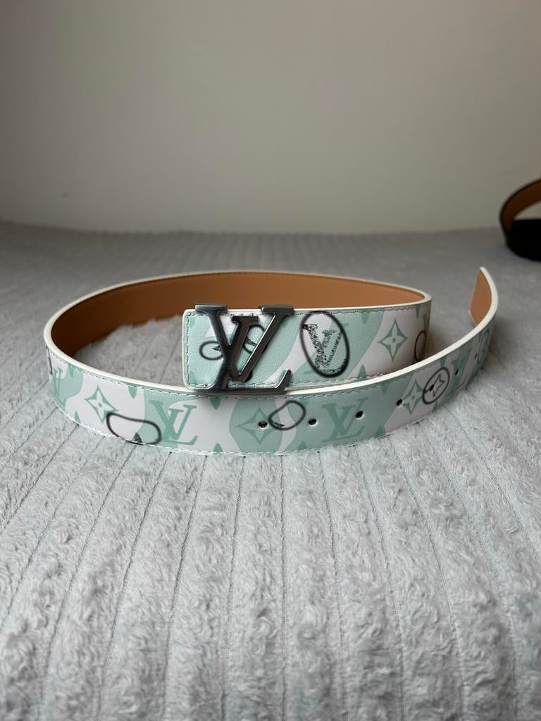 LV riem, Kleding | Heren, Riemen en Ceinturen, 95 tot 105 cm, Overige kleuren, Echt leder, Nieuw