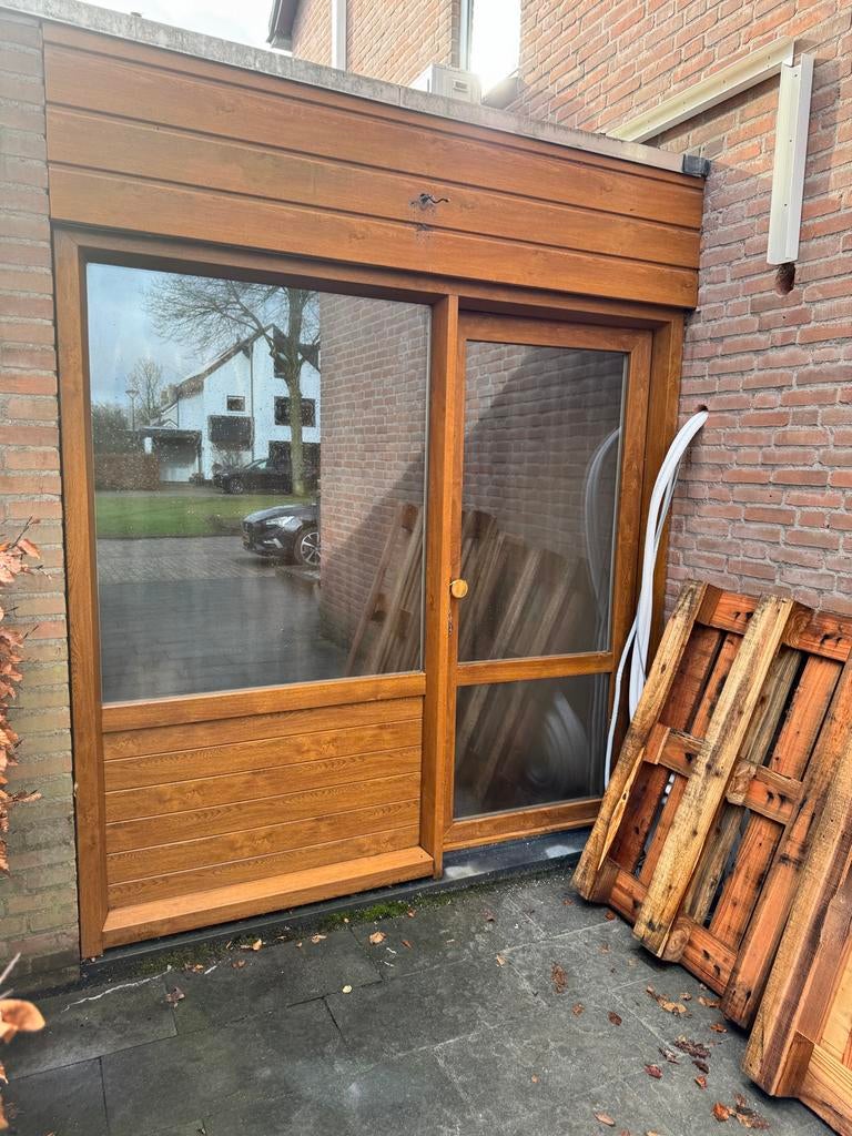 Kunststof buitendeur met kozijn ALKU, Ophalen, Kunststof, Gebruikt, 80 tot 100 cm