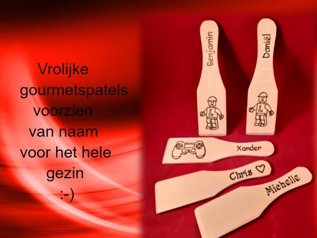 uniek gepersonaliseerde cadeaus CREAMAR PYROGRAFIE, Ophalen of Verzenden, Nieuw, Feestartikel, Overige