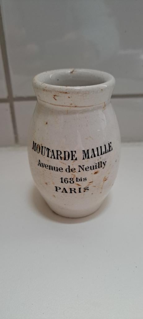 Antieke mosterdpot Maille, Antiek en Kunst, Ophalen of Verzenden