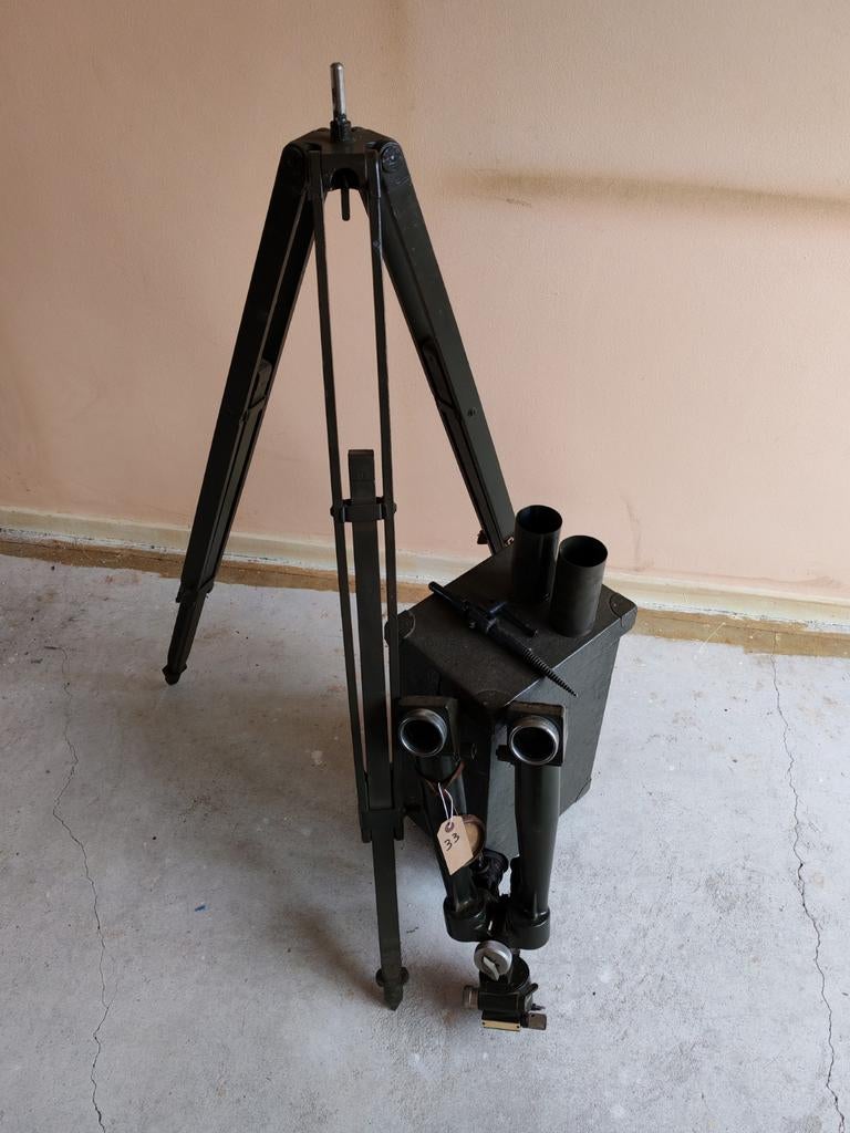 WWII Loopgraafperiscoop 'Donkey Ears' met Koffer & Statief, Ophalen