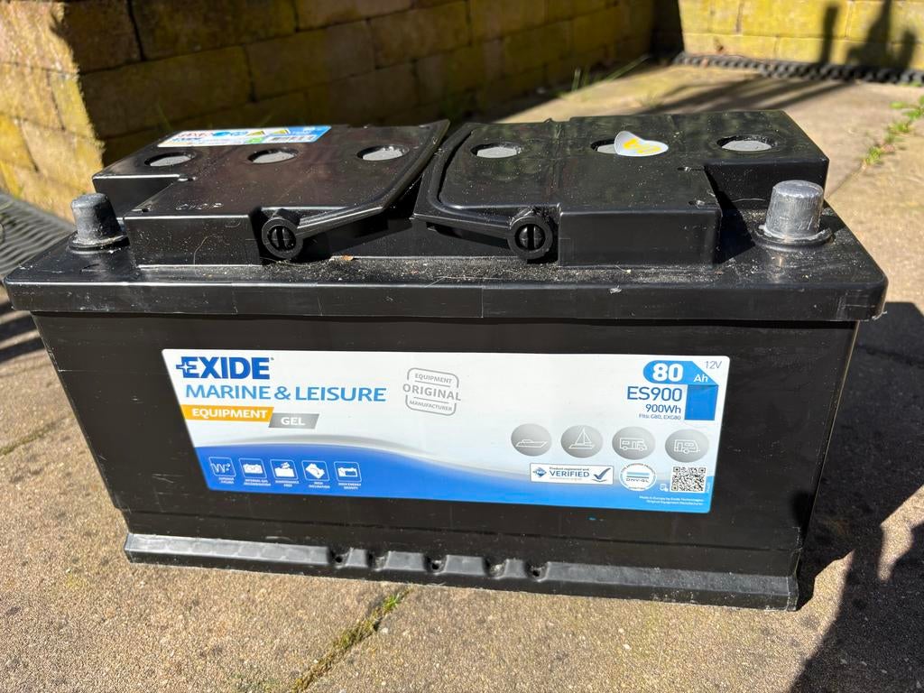 Gel accu Exide ES900 12v 80ah 900wh, Ophalen, Gebruikt, Universele onderdelen