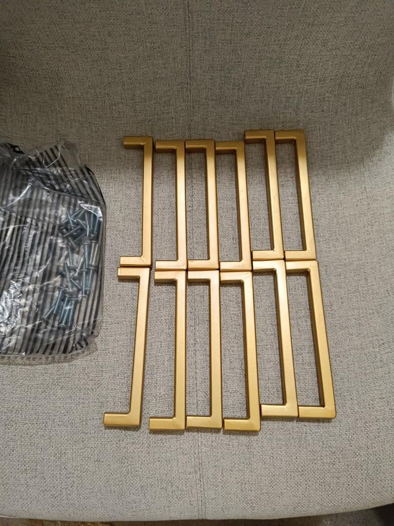 12 Messing gouden handgrepen keukengreepjes, Ophalen