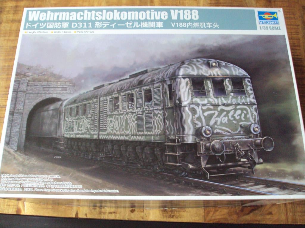Trumpeter Wehrmachtlokomotive V-188, Overige merken, Auto, Groter dan 1:32, Nieuw
