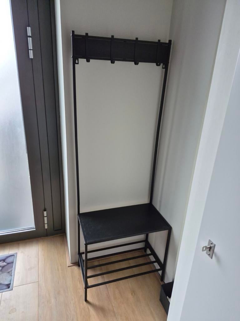 Garderobe kapstok met schoenenrek, Ophalen, Gebruikt, Metaal, Staande kapstok