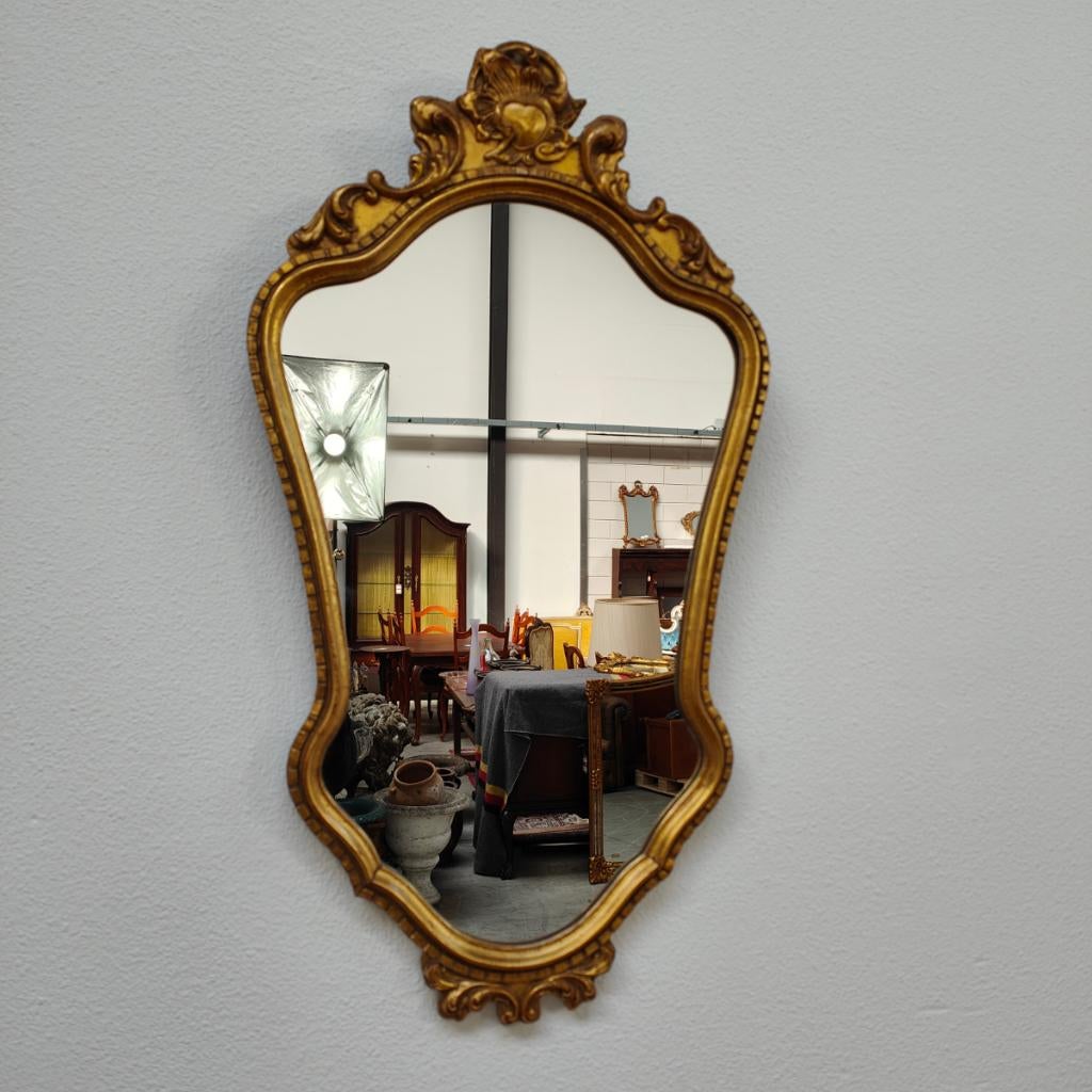 Vintage Regency spiegel kuifspiegel schouwspiegel 309, Huis en Inrichting, Woonaccessoires | Spiegels, Info@flashbackfurniture.nl