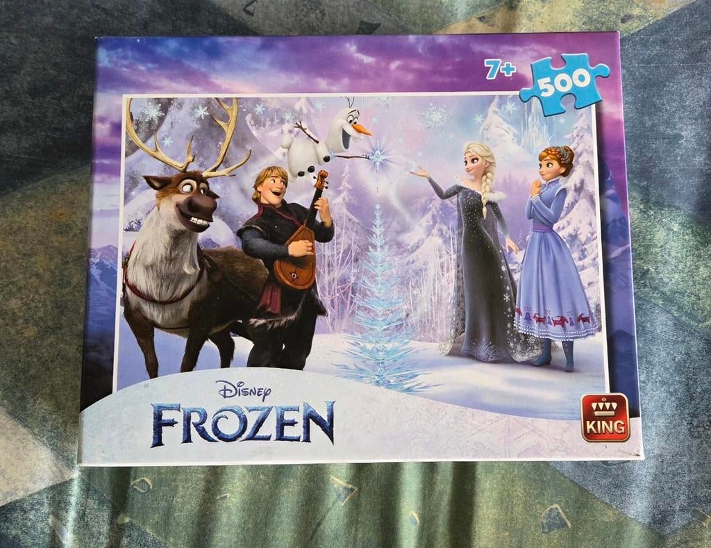Disney Frozen puzzel, Ophalen, Meer dan 50 stukjes, Zo goed als nieuw, 6 jaar of ouder