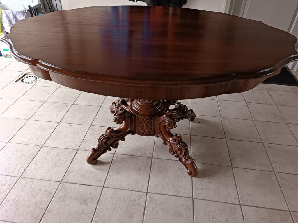 Schitterende Antieke Biedemeier Tafel, Ophalen